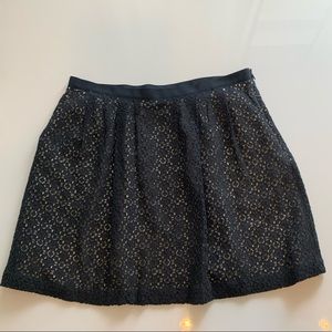 Cute lace mini skirt